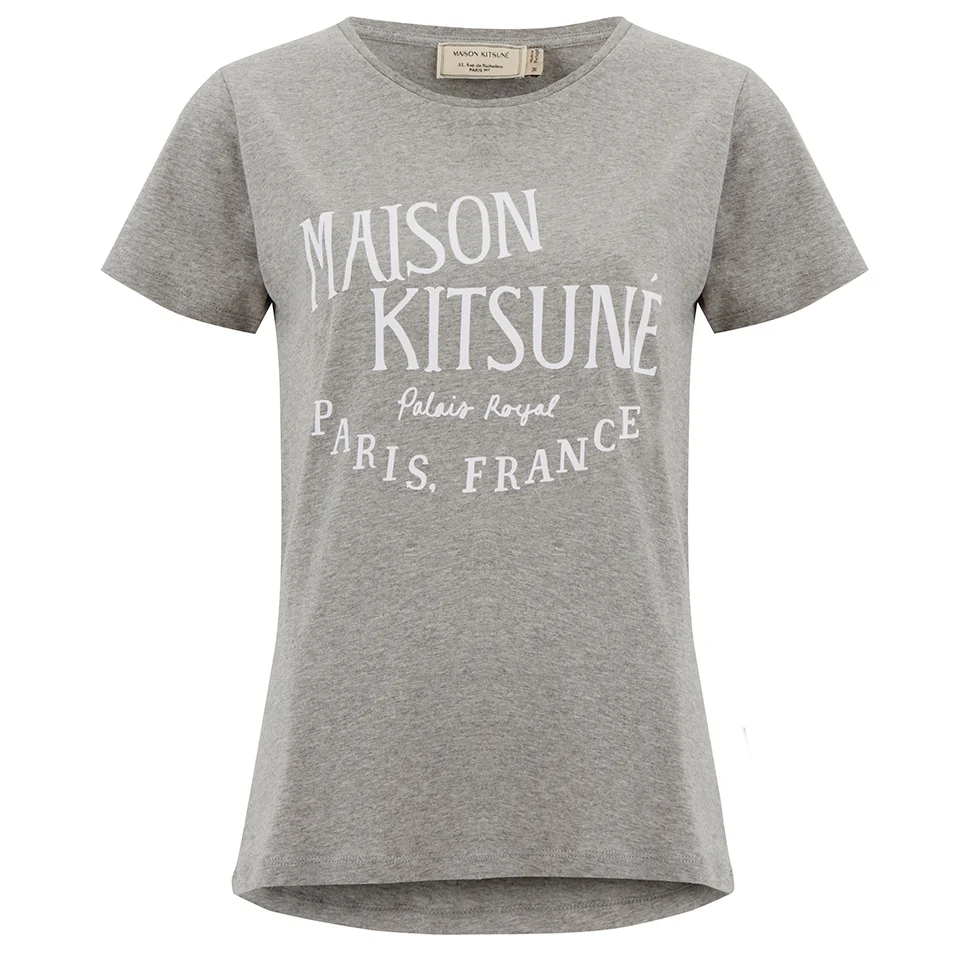 Maison Kitsuné Women's Palais Royal T-Shirt - Grey Melange Image 1