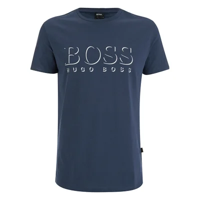 BOSS Hugo Boss Men's Large Logo T-Shirt - Navy