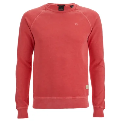 Scotch & Soda Men's Garment Dyed Sweatshirt - Blazing Red