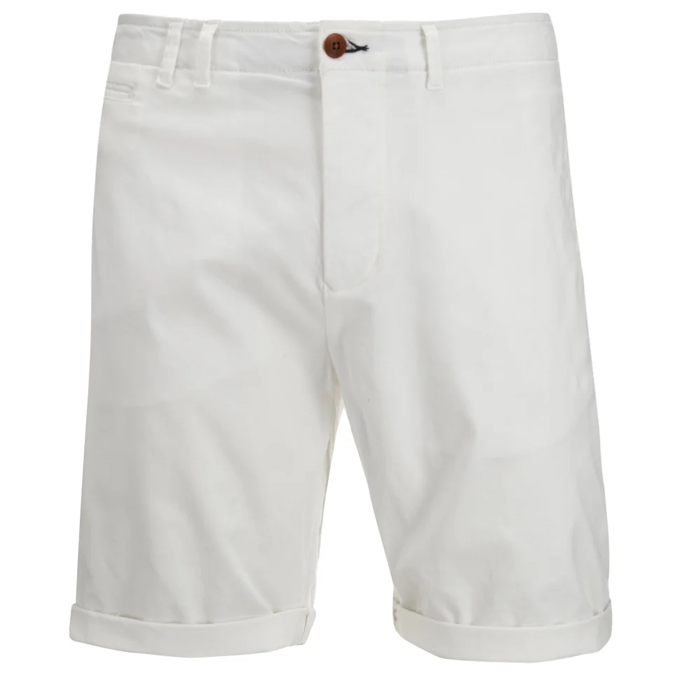 Scotch & Soda Men's Twill Chino Shorts - White Image 1