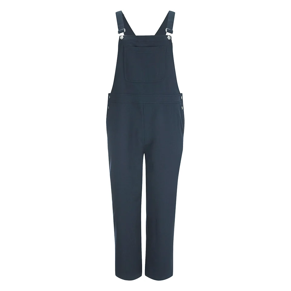 Ganni Women's Brown Dungaree - Total Eclipse Image 1