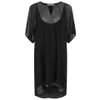 Munthe Women's Eiffel Babydoll Leather Detail Dress - Black - Image 1