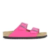 Birkenstock Women's Arizona Slim Fit Suede Double Strap Sandals - Pink - Image 1