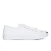 Converse Jack Purcell Unisex Leather Trainers - White/Navy - Image 1