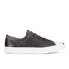 Converse Jack Purcell Men's WR Tumbled Leather Trainers - Black/Egret - Image 1