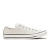 Converse Men's Chuck Taylor All Star Motorcycle Leather Ox Trainers - Parchment/Black/White - Image 1