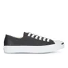Converse Jack Purcell Unisex Leather Trainers - Black/White - Image 1