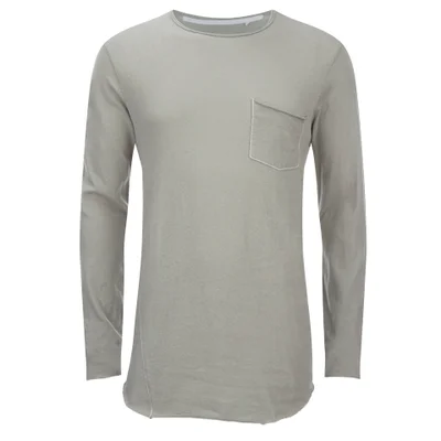 rag & bone Men's Hartley Long Sleeve Pocket T-Shirt - Granite