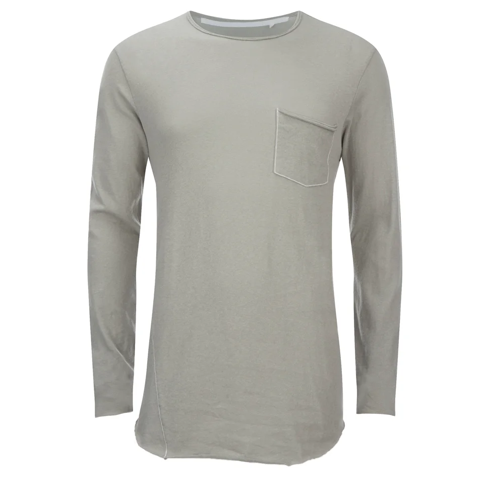 rag & bone Men's Hartley Long Sleeve Pocket T-Shirt - Granite Image 1