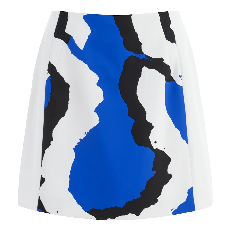 KENZO Women's Printed Skirt - Blue Image 1
