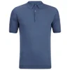 John Smedley Men's Adrian Sea Island Cotton Polo Shirt - Baltic Blue - Image 1