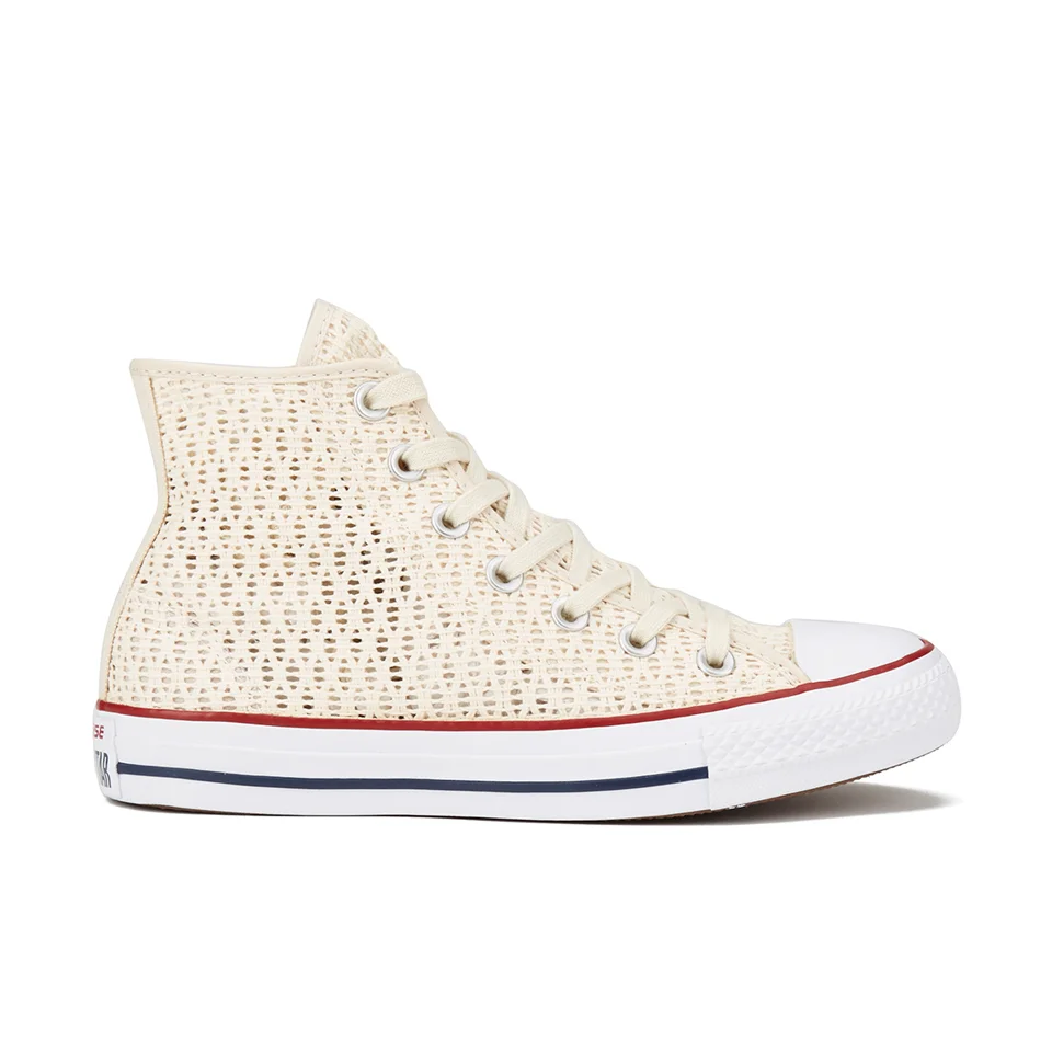 Converse Women's Chuck Taylor All Star Crochet Hi-Top Trainers - Parchment/White Image 1