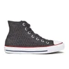 Converse Women's Chuck Taylor All Star Crochet Hi-Top Trainers - Almost Black/White - Image 1