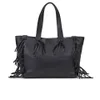 UGG Women's Lea Leather Fringed Tote Bag - Black - Image 1
