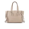 UGG Women's Lea Leather Fringed Tote Bag - Taupe - Image 1