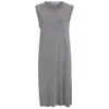 T by Alexander Wang Women's Classic Crew Neck Dress with Chest Pocket - Heather Grey - Image 1