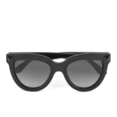 Valentino Women's Rockstud Cateye Frame Sunglasses - Black