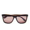 Calvin Klein Women's Platinum Sunglasses - Black Marble - Image 1