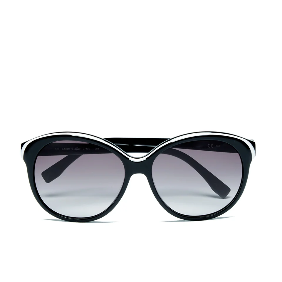 Lacoste Women's Round Sunglasses - White/Black Image 1