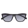 Calvin Klein Jeans Unisex Wayfarer Sunglasses - Black/Purple - Image 1
