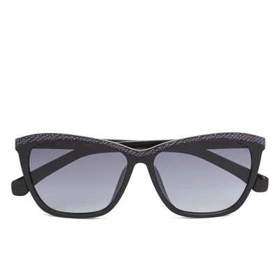 Calvin Klein Jeans Unisex Wayfarer Sunglasses - Black/Purple