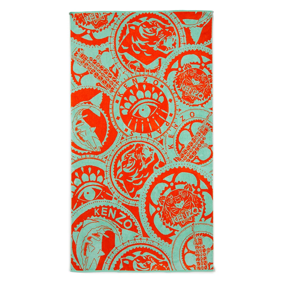 KENZO Medaille Beach Towel - Mint Image 1