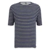 Wood Wood Men's Harry Knitted T-Shirt - Navy/Off White - Image 1