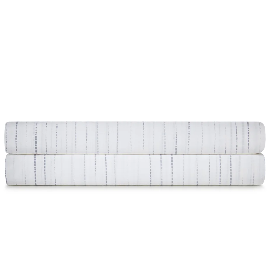 Calvin Klein Claytonia Dash Fitted Sheet - White Image 1