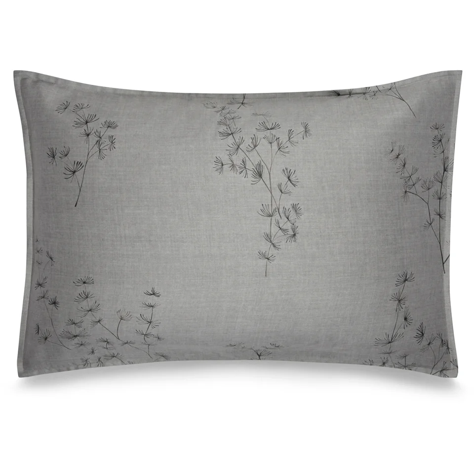 Calvin Klein Acacia Printed Pillowcase - Grey Image 1