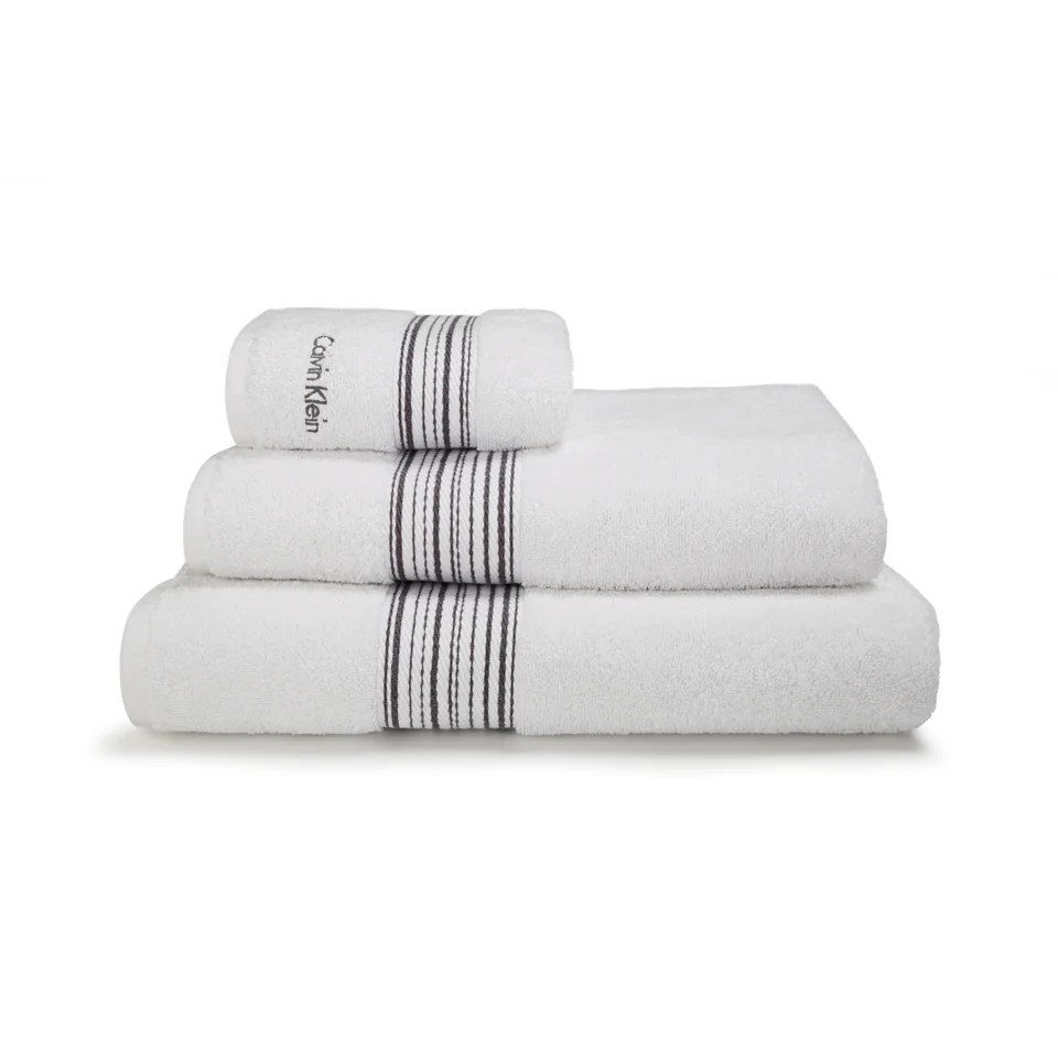 Calvin Klein Riviera Towel Range - White Image 1