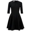 McQ Alexander McQueen Women's Short Sleeve Skater Dress - Darkest Black - Image 1