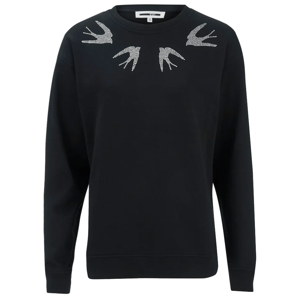McQ Alexander McQueen Women's Classic Sweatshirt - Darkest Black Image 1
