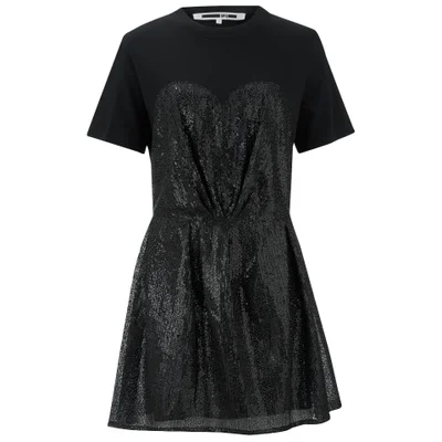McQ Alexander McQueen Women's Bustier T-Shirt Dress - Black