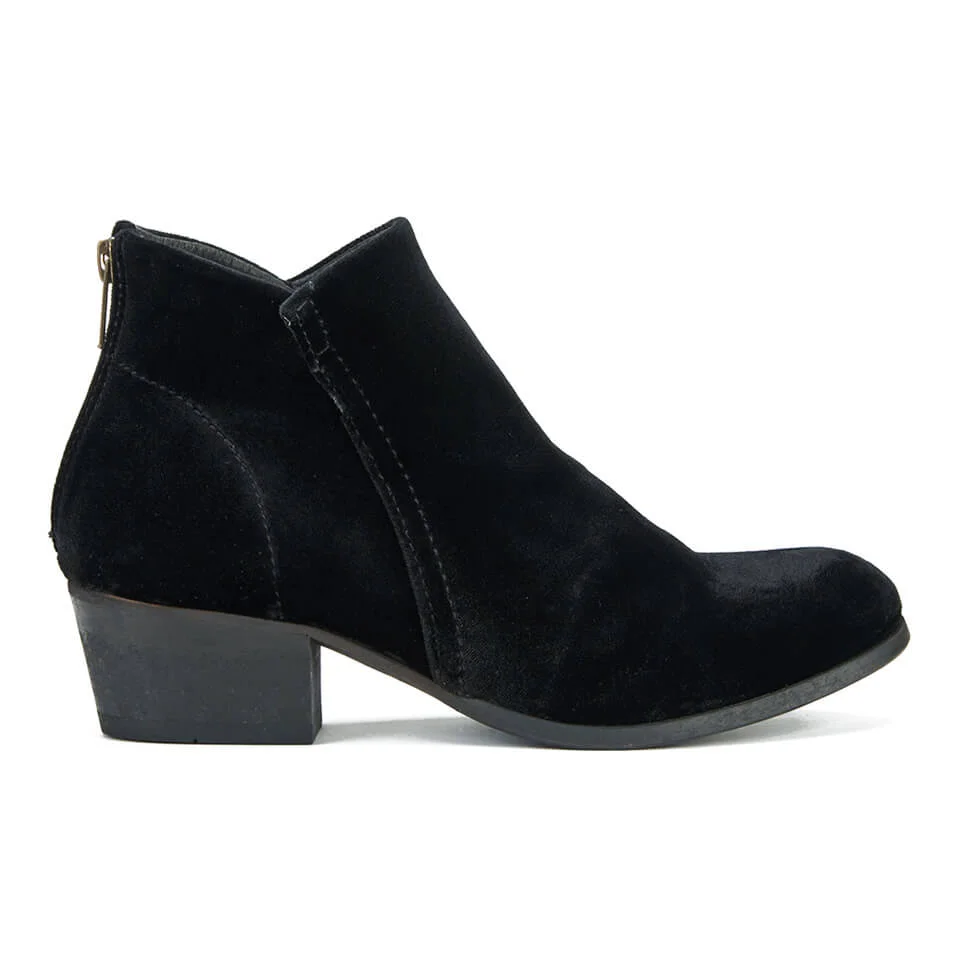 Hudson London Women's Apisi Velvet Heeled Ankle Boots - Black Image 1