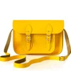 The Cambridge Satchel Company Women's 11 Inch Leather Satchel with Branded Hardware - Yellow - Image 1