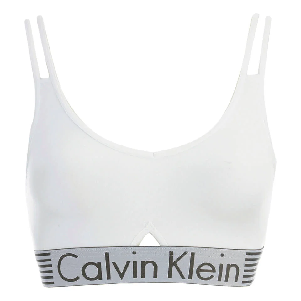 Calvin Klein Women's Iron Strength Bralette - White Image 1