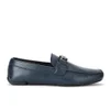 Versace Collection Men's Leather Driving Shoes - Blue - Image 1