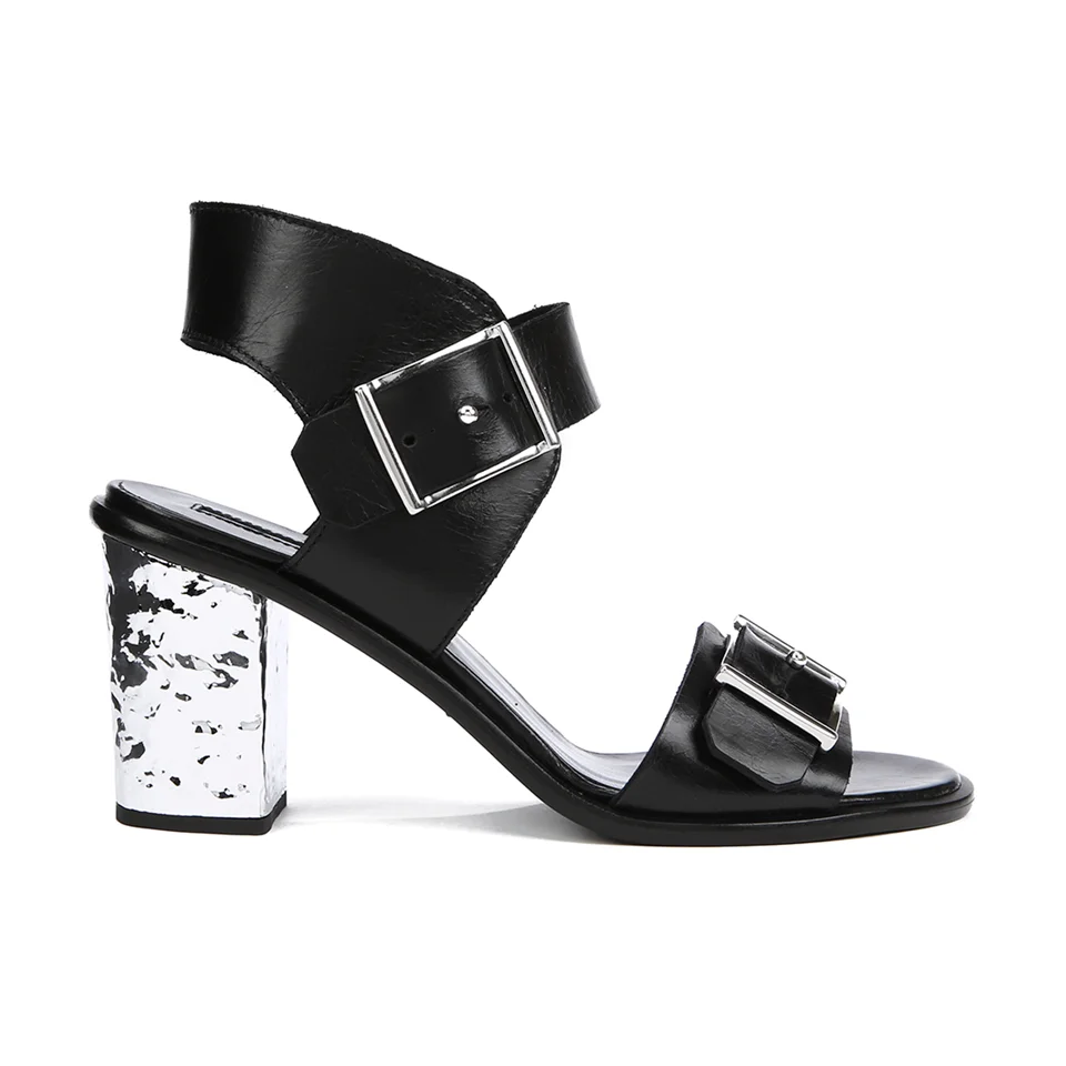 McQ Alexander McQueen Women's Shackwell Strap Heeled Sandal - Black Image 1