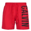 Calvin Klein Men's CK One Logo Intense Power Swim Shorts - Chinese Red - Image 1