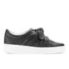 Senso Women's Annie Front Bow Leather Slip On Trainers - Ebony - Image 1