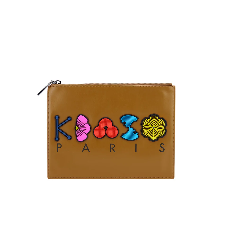 KENZO Women's Occassions A4 Clutch - Tan Image 1