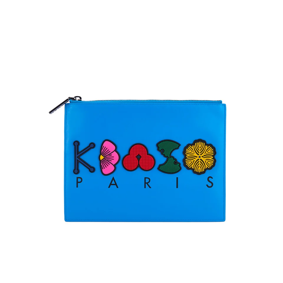 KENZO Women's Occassions A4 Clutch - Blue Image 1