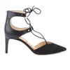 Sam Edelman Women's Taylor Leather/Suede Lace Up Court Shoes - Black - Image 1