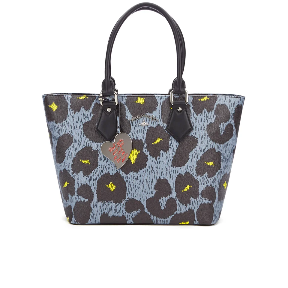 Vivienne Westwood Leopardmania Women's Shopper Bag - Grey Image 1