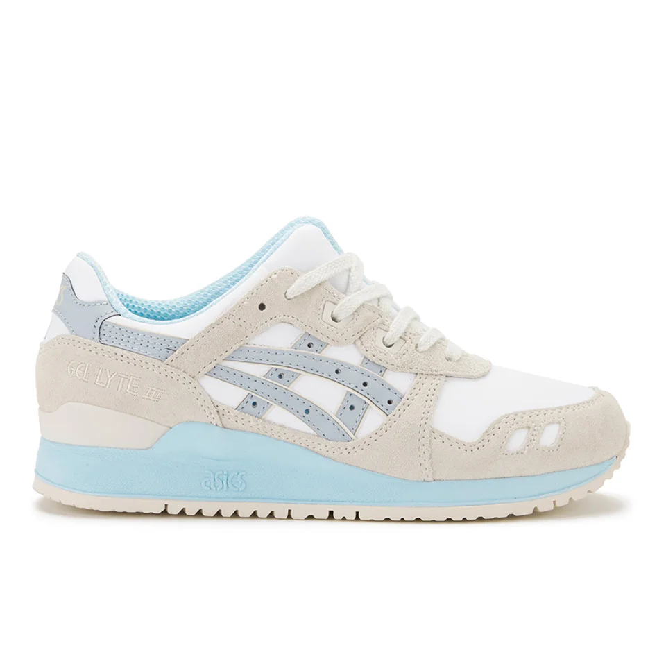 Asics Lifestyle Women's Gel-Lyte III Crystal Blue Pack Trainers - White/Light Grey Image 1