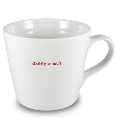Keith Brymer Jones Daddy's Large Bucket Mug - White