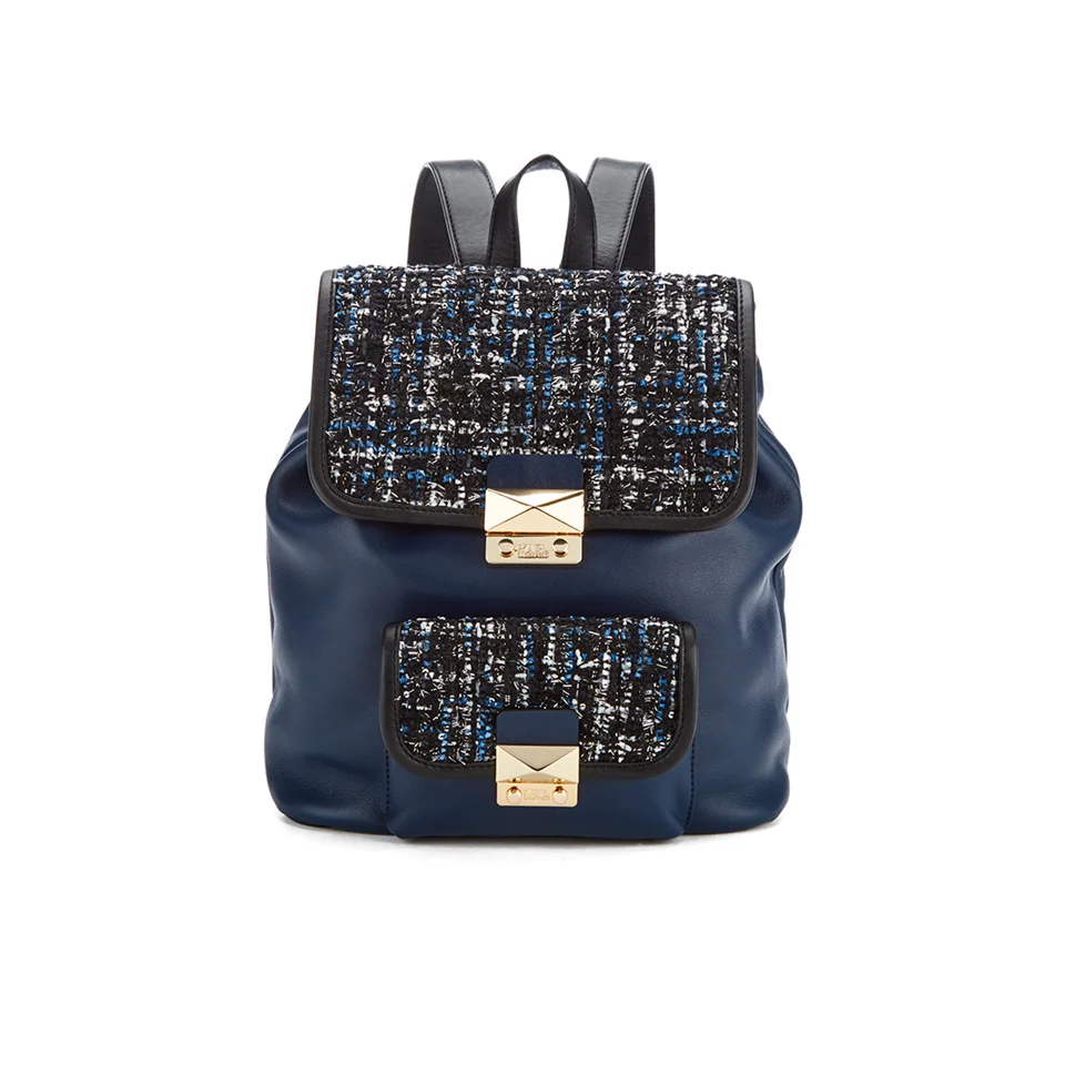 Karl Lagerfeld Women's K/Kuilted Tweed Backpack - Midnight Blue Image 1