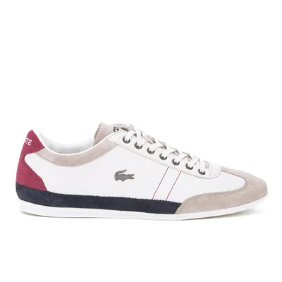 Lacoste Men's Misano 15 LCR SRM Trainers - Off White/Blue/Red