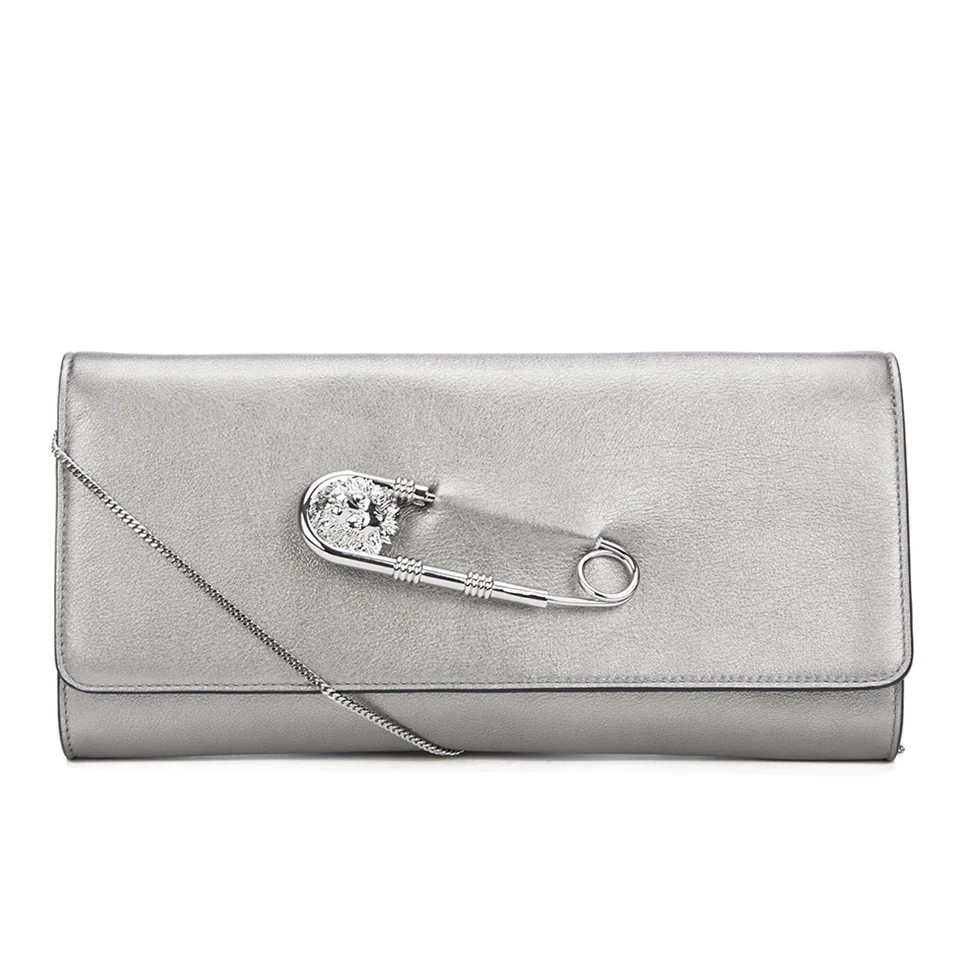 Versus Versace Women's Clutch Bag - Dark Silver/Silver Image 1