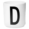 Design Letters Porcelain Cup - D - Image 1